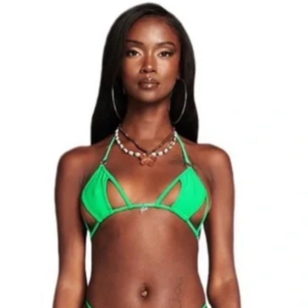 I AM GIA Green Bikini Top